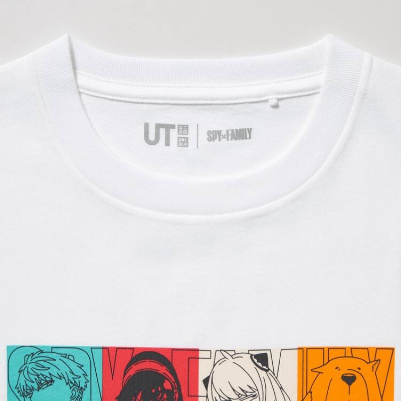 Camiseta Uniqlo Spy X Family Ut Estampadas Niños Blancas | 1547ZBRJM