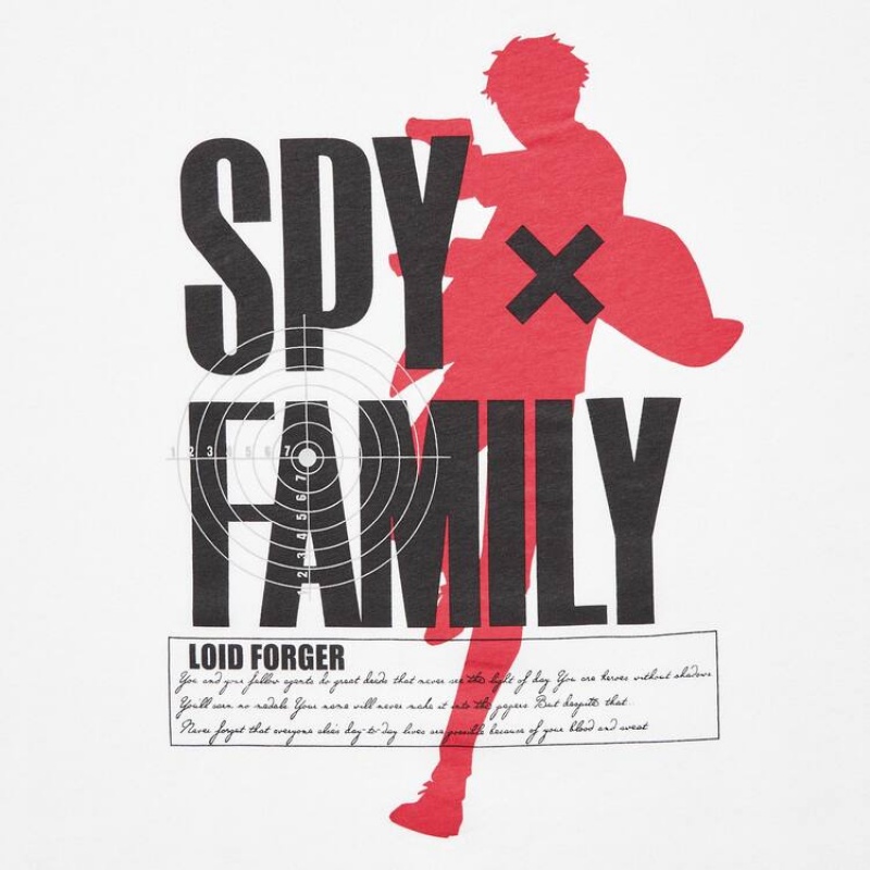 Camiseta Uniqlo Spy X Family Ut Estampadas Hombre Blancas | 1289BJIGH