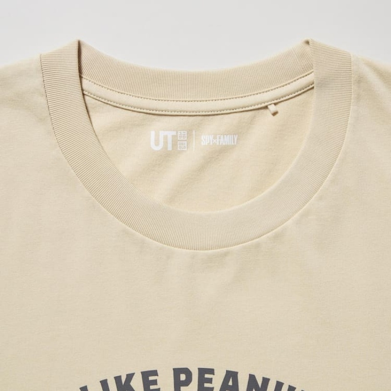 Camiseta Uniqlo Spy X Family Ut Estampadas Hombre Beige | 2361ESAUH