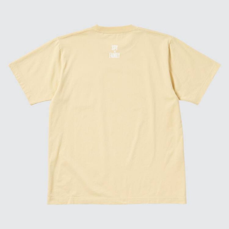 Camiseta Uniqlo Spy X Family Ut Estampadas Hombre Amarillo | 9360WEYXQ