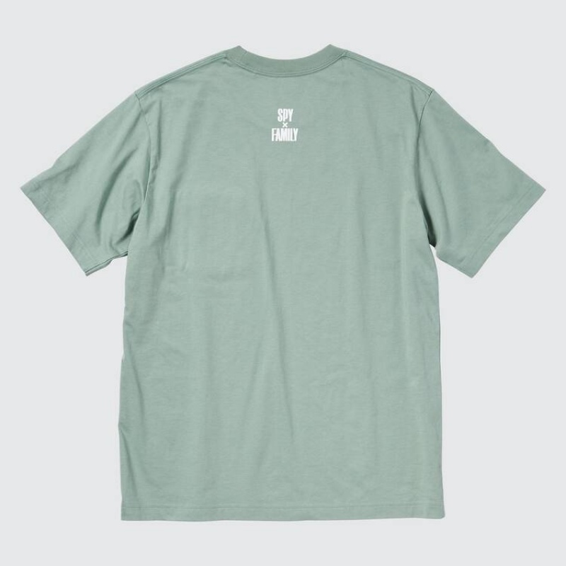 Camiseta Uniqlo Spy X Family Ut Estampadas Hombre Verde | 4871SVJAN