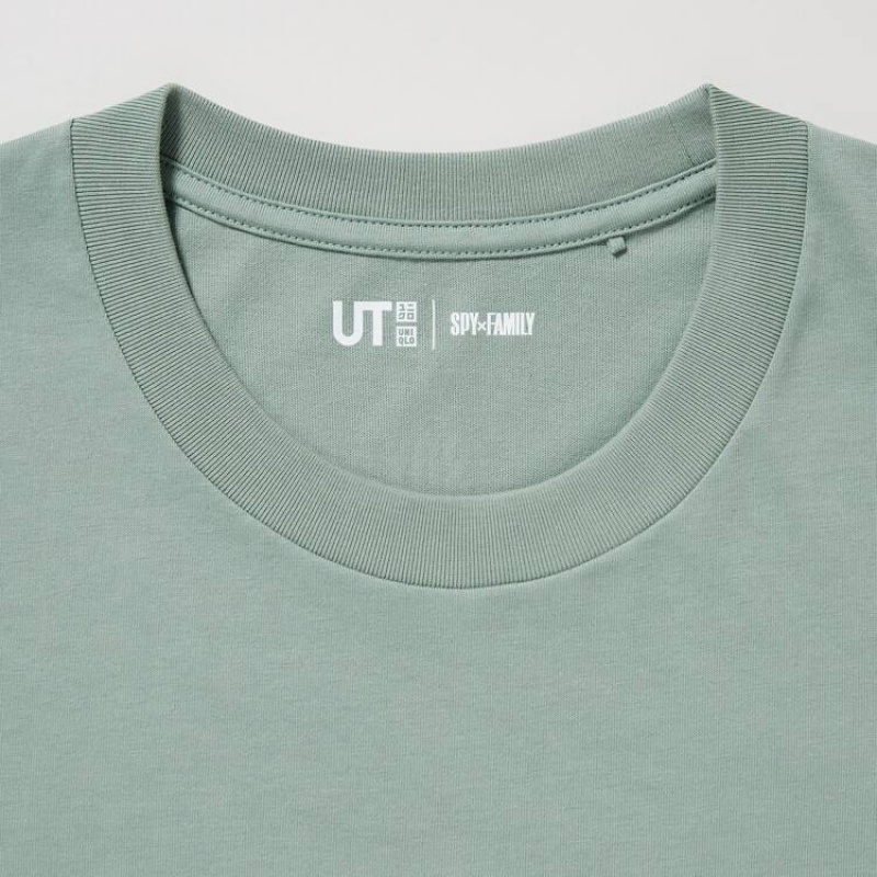 Camiseta Uniqlo Spy X Family Ut Estampadas Hombre Verde | 4871SVJAN