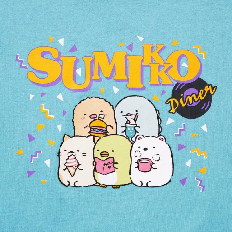 Camiseta Uniqlo Sumikkogurashi Ut Estampadas Niños Verde | 8709MJKEF