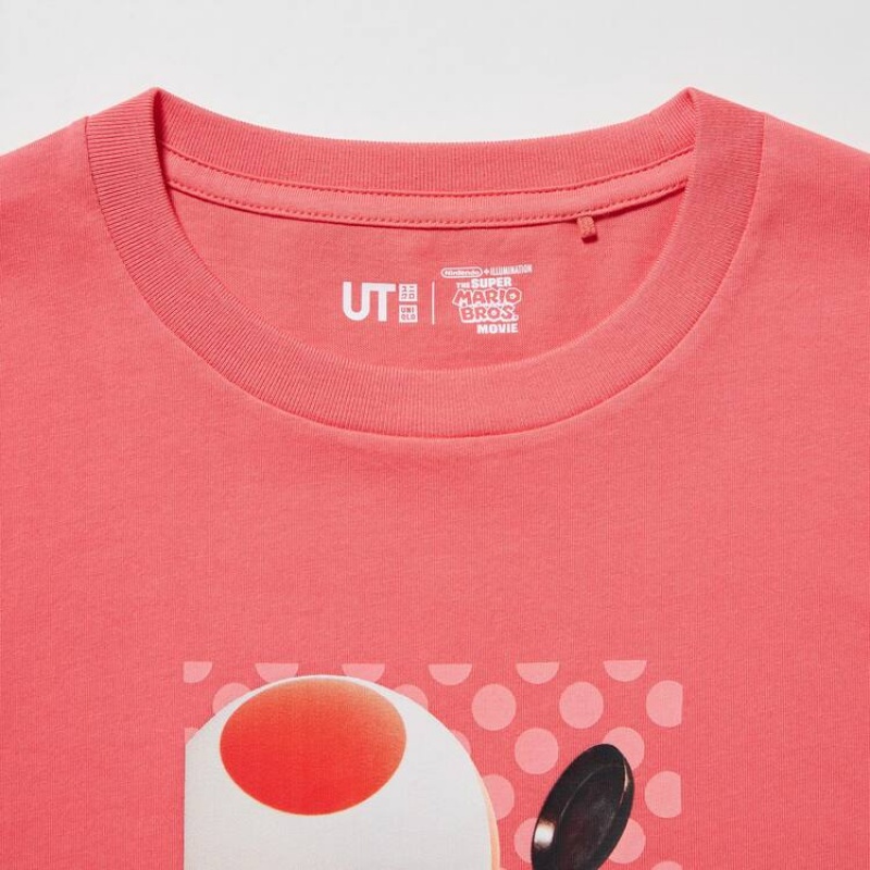 Camiseta Uniqlo The Super Mario Bros Movie Ut Estampadas Niños Rojas | 8730IRVZF