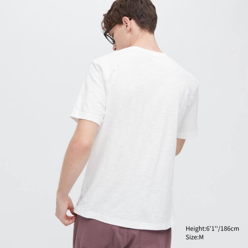 Camiseta Uniqlo Ukiyo-e Archive Ut Estampadas Hombre Blancas | 9352YBPDG