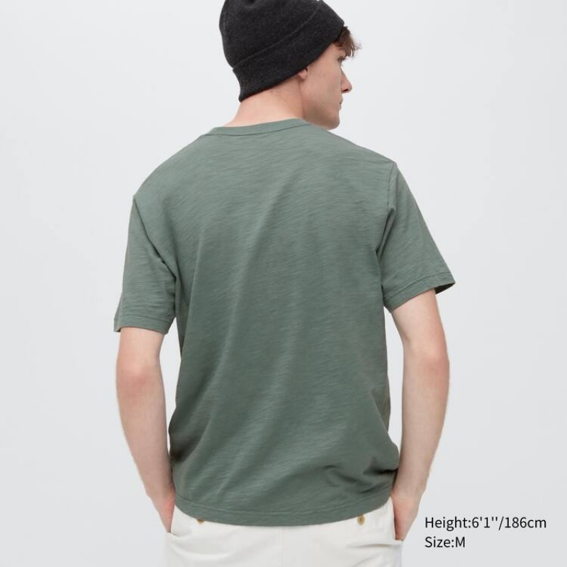 Camiseta Uniqlo Ukiyo-e Archive Ut Estampadas Hombre Verde | 9713POVQB