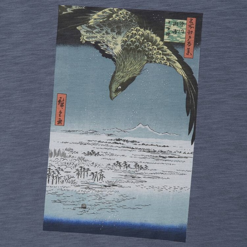 Camiseta Uniqlo Ukiyo-e Masters Ut Estampadas Hombre Gris | 4236OWRBY