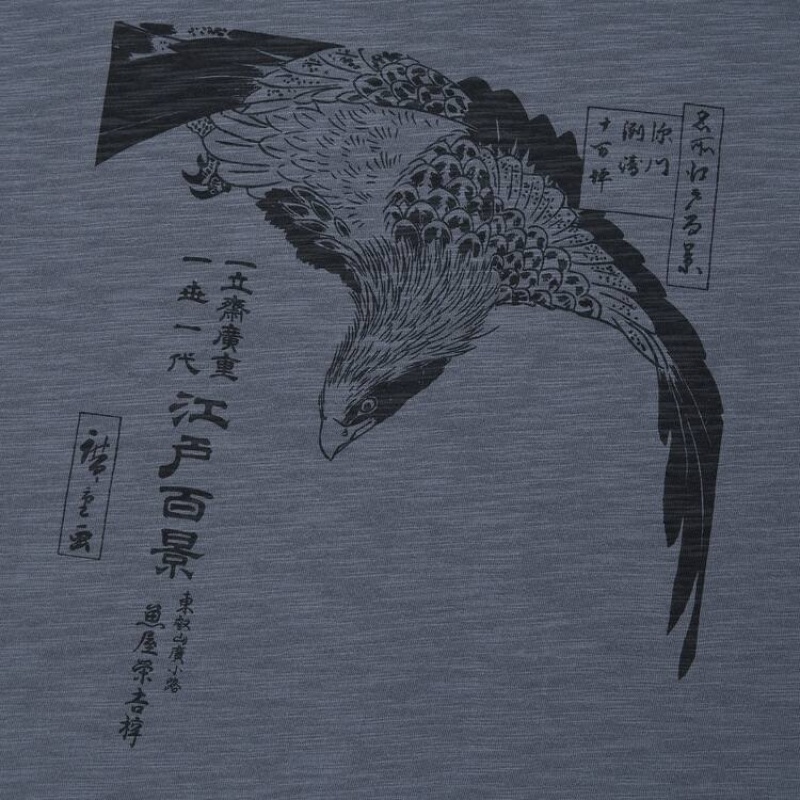 Camiseta Uniqlo Ukiyo-e Masters Ut Estampadas Hombre Gris | 4236OWRBY