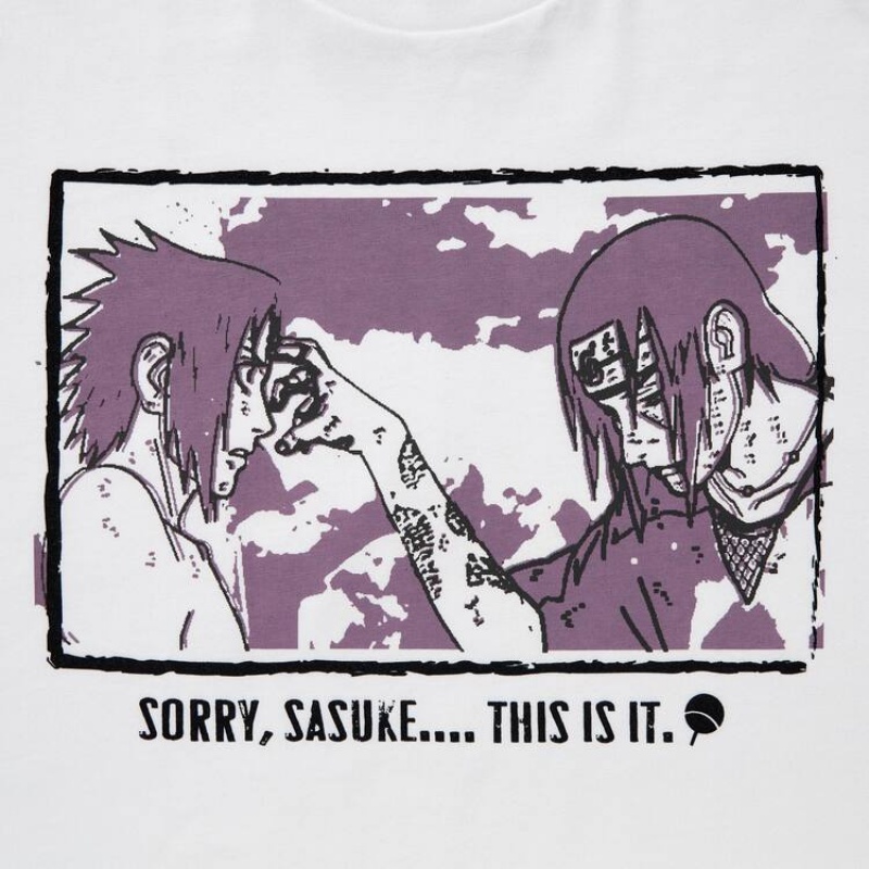 Camiseta Uniqlo Ut Archive Naruto Estampadas Hombre Blancas | 2471KXPSZ