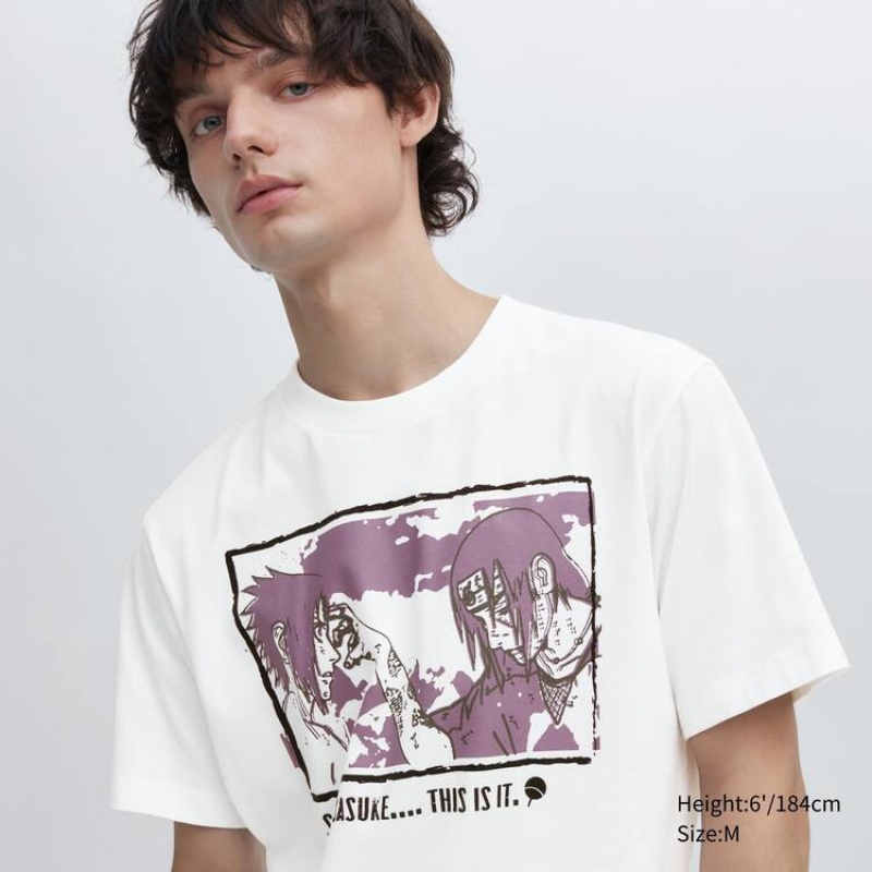 Camiseta Uniqlo Ut Archive Naruto Estampadas Hombre Blancas | 2471KXPSZ