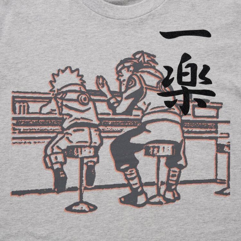 Camiseta Uniqlo Ut Archive Naruto Estampadas Hombre Gris | 2187JESHU