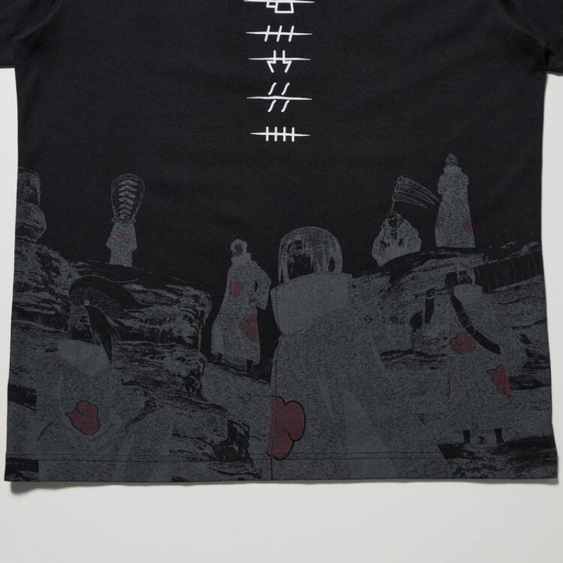 Camiseta Uniqlo Ut Archive Naruto Estampadas Hombre Negras | 6093XPRTO