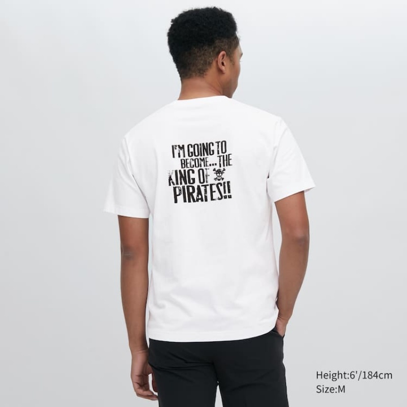 Camiseta Uniqlo Ut Archive One Piece Estampadas Hombre Blancas | 2187KWSYG