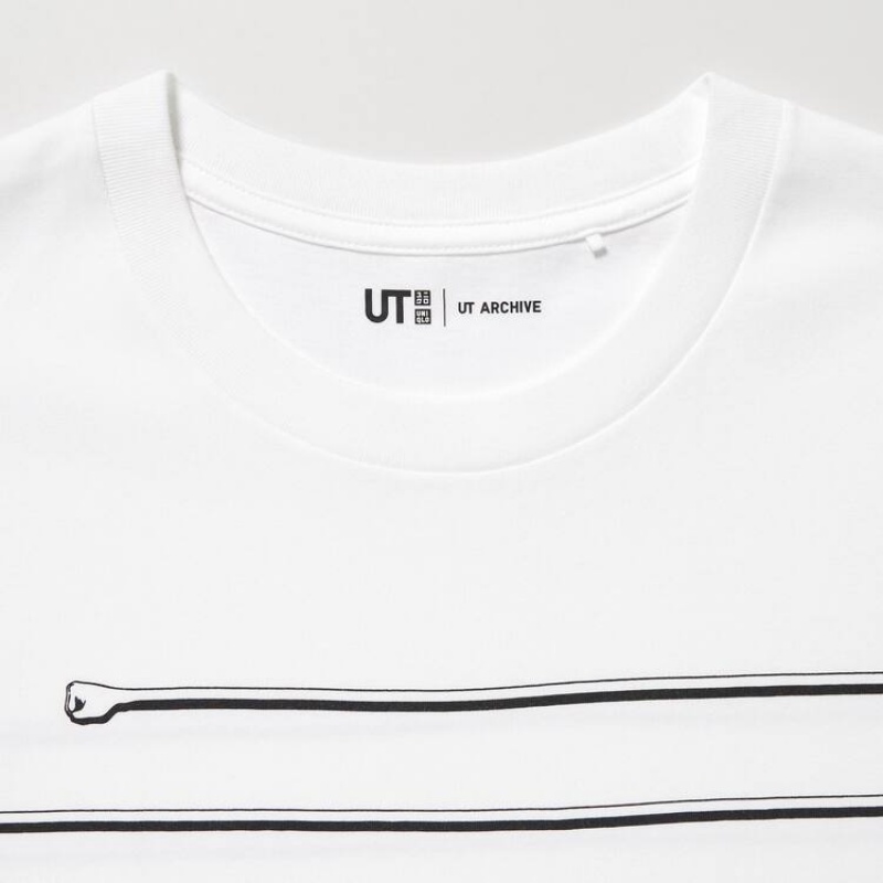 Camiseta Uniqlo Ut Archive One Piece Estampadas Hombre Blancas | 2708XWVHC