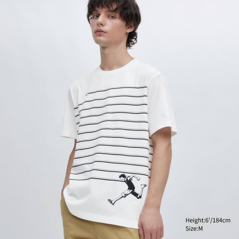 Camiseta Uniqlo Ut Archive One Piece Estampadas Hombre Blancas | 2708XWVHC