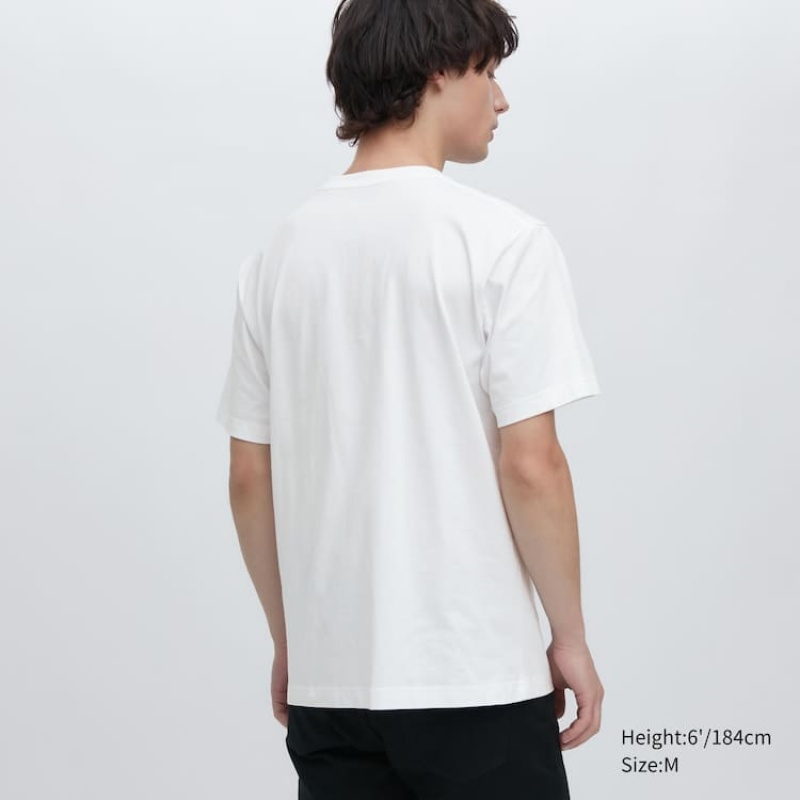 Camiseta Uniqlo Ut Archive One Piece Estampadas Hombre Blancas | 7609RVUEM