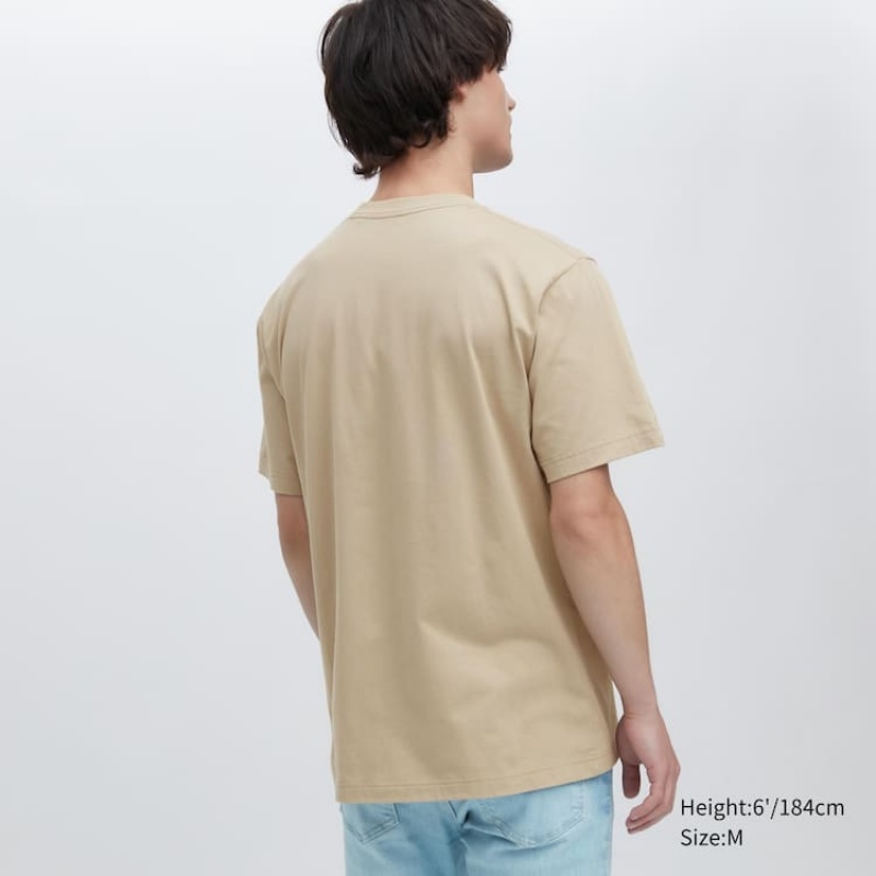 Camiseta Uniqlo Ut Archive One Piece Estampadas Hombre Beige | 7803EWQMG