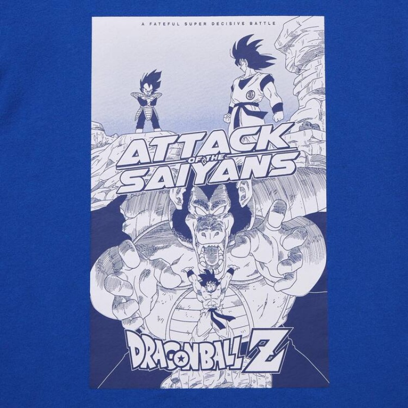 Camiseta Uniqlo Ut Dragon Ball Niños Azules | 0641VOUJC