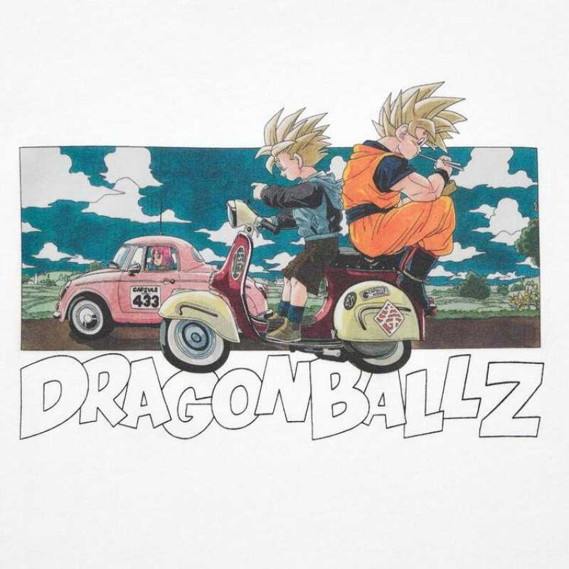 Camiseta Uniqlo Ut Dragon Ball Niños Blancas | 8437YZPFH