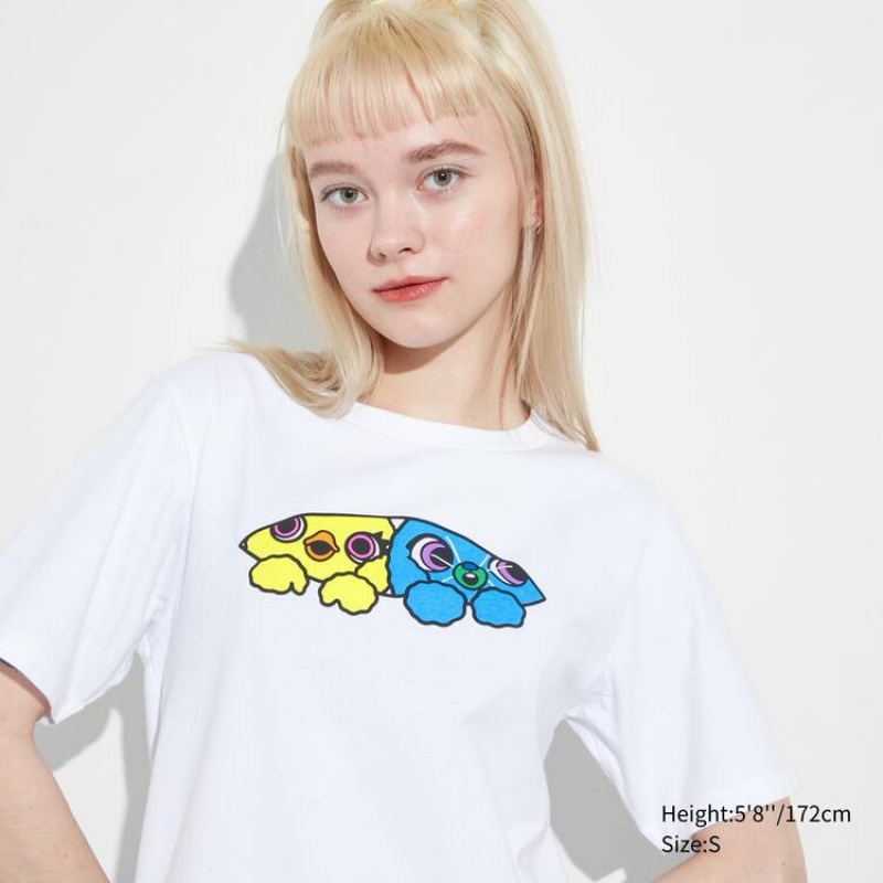 Camiseta Uniqlo Utgp2023 Mfa Estampadas Mujer Blancas | 4605KWJDN