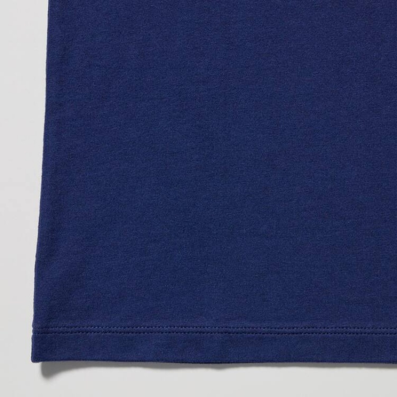 Camiseta Uniqlo Utgp2023 Mfa Ut Estampadas Mujer Azul Marino | 4562GVLBD