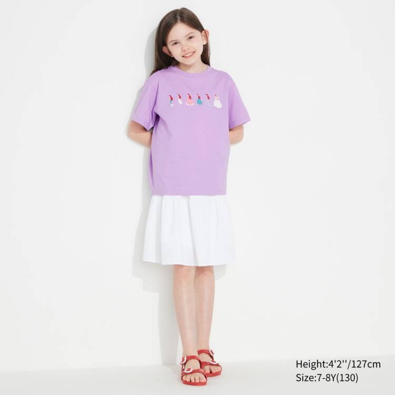 Camiseta Uniqlo Utgp X Mfa Ut Estampadas Niños Moradas | 5482RUEHB