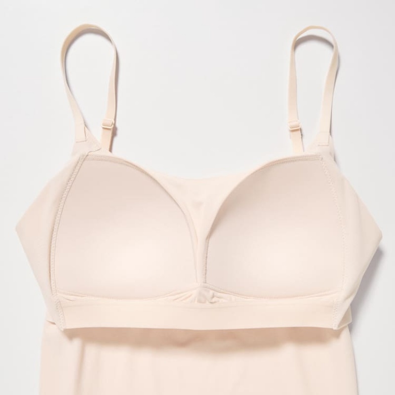 Chaleco Uniqlo Airism Camisole Mujer Beige | 4357KMTCP