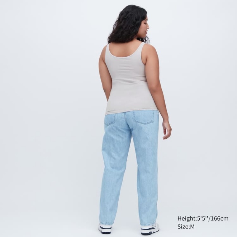 Chaleco Uniqlo Airism Sin Manga Mujer Gris | 1469EZFJC