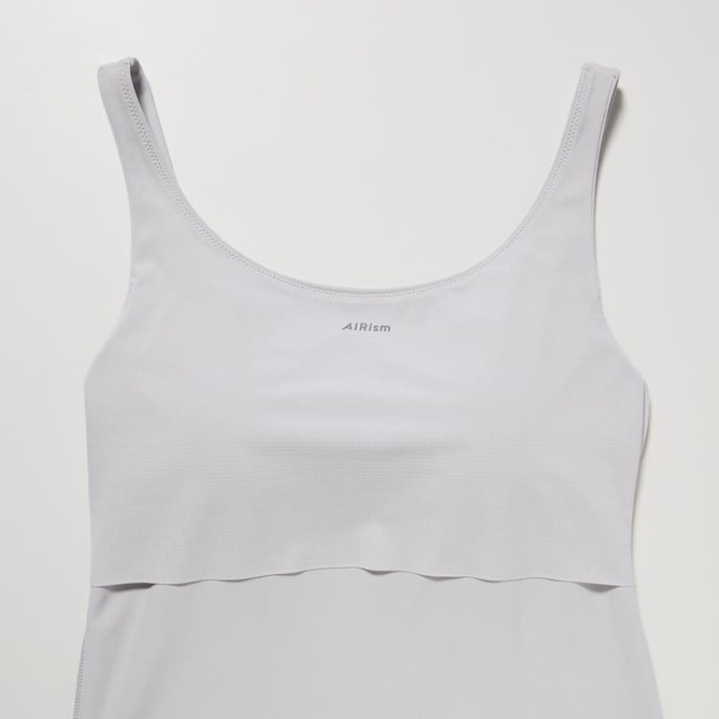 Chaleco Uniqlo Airism Sin Manga Mujer Gris | 1469EZFJC