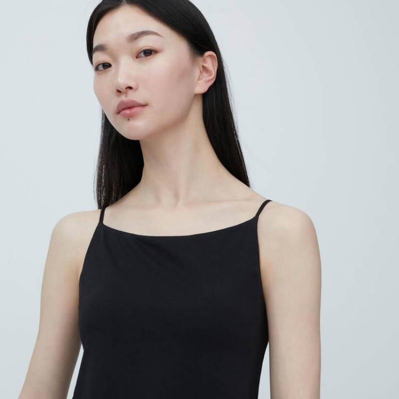 Chaleco Uniqlo Mame Kurogouchi Airism Plunge Slip Mujer Negras | 7950BGHQM