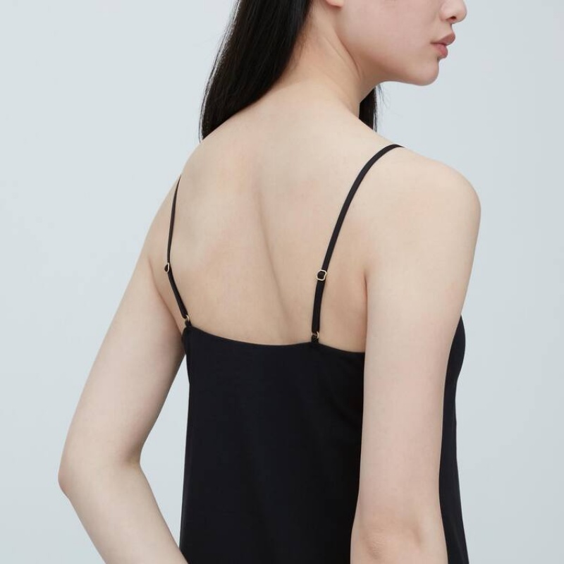 Chaleco Uniqlo Mame Kurogouchi Airism Plunge Slip Mujer Negras | 7950BGHQM