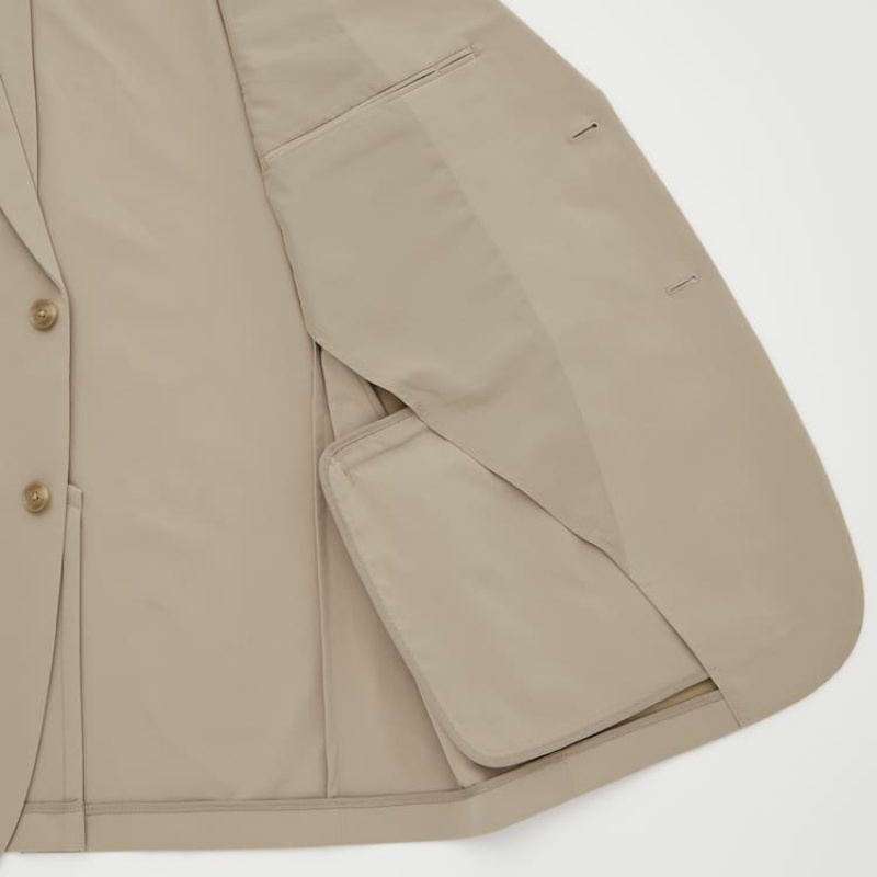 Chaquetas Uniqlo Airsense Ultra Light Hombre Beige | 0168BOTXE