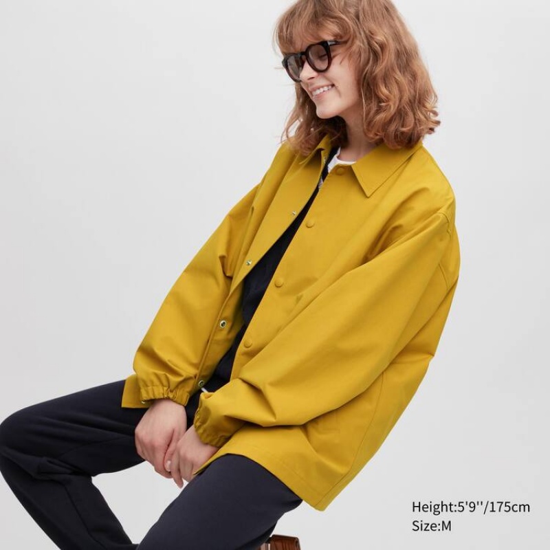 Chaquetas Uniqlo Coach Hombre Amarillo | 8390XAZGS