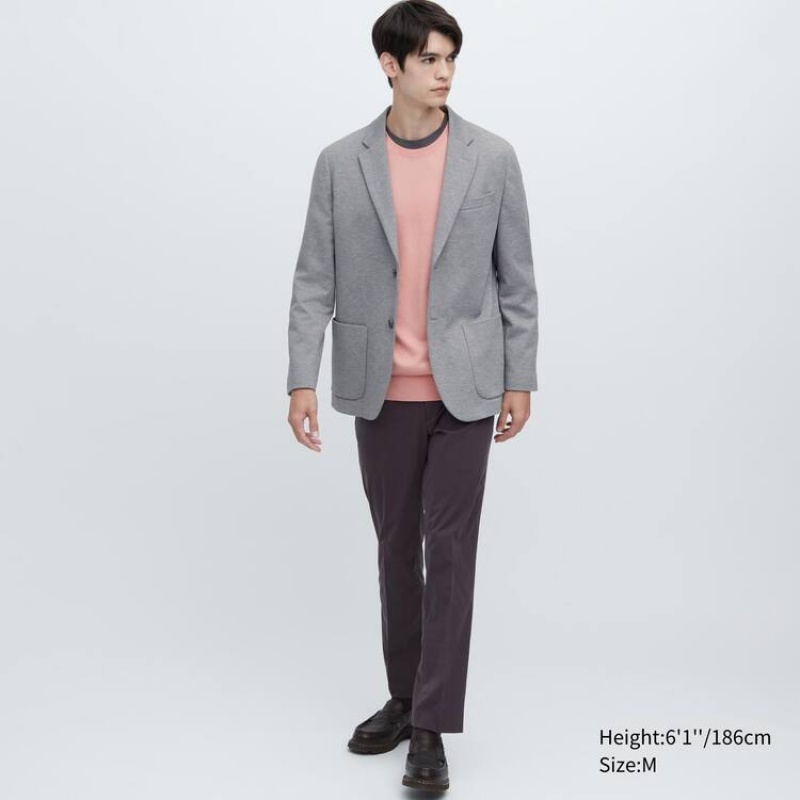 Chaquetas Uniqlo Comodidad Hombre Gris | 7803PZQWV