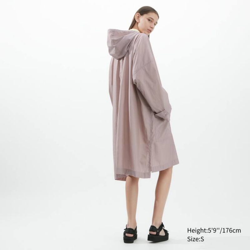 Chaquetas Uniqlo U Poncho Mujer Rosas | 6528URXJI