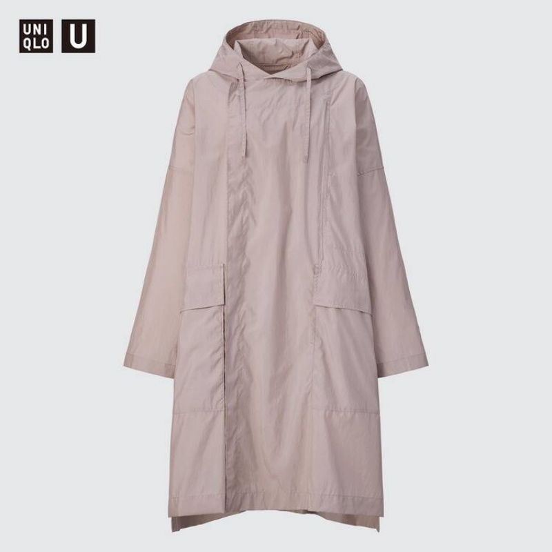 Chaquetas Uniqlo U Poncho Mujer Rosas | 6528URXJI