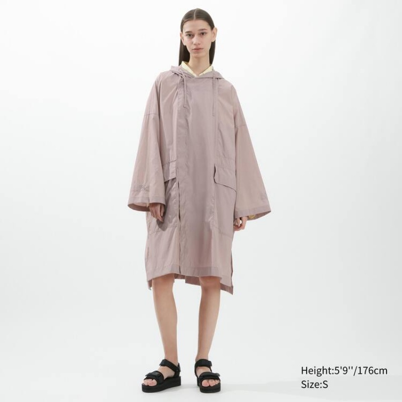 Chaquetas Uniqlo U Poncho Mujer Rosas | 6528URXJI