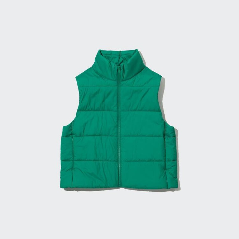 Chaquetas Uniqlo Warm Acolchado Mujer Verde | 2651XDMBN