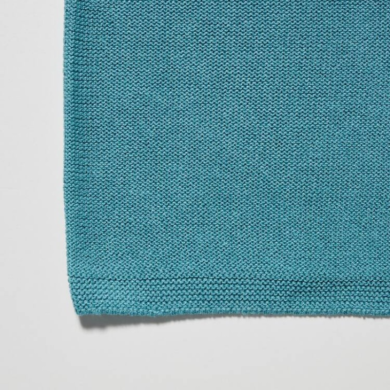 Cárdigan Uniqlo Ines De La Fressange 3d Knit Seamless Mujer Azules | 1708XNFMT