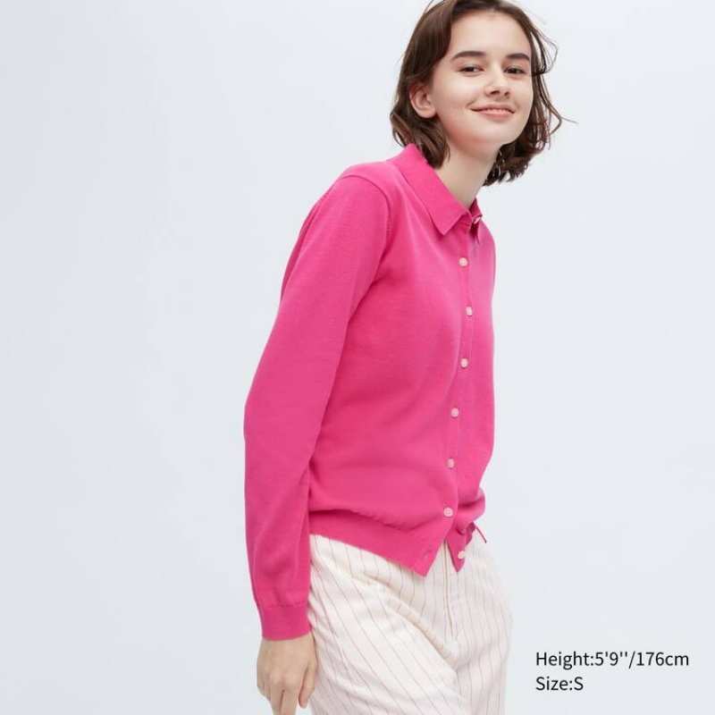 Cárdigan Uniqlo Ines De La Fressange De Punto Polo Mujer Rosas | 6742BARTL