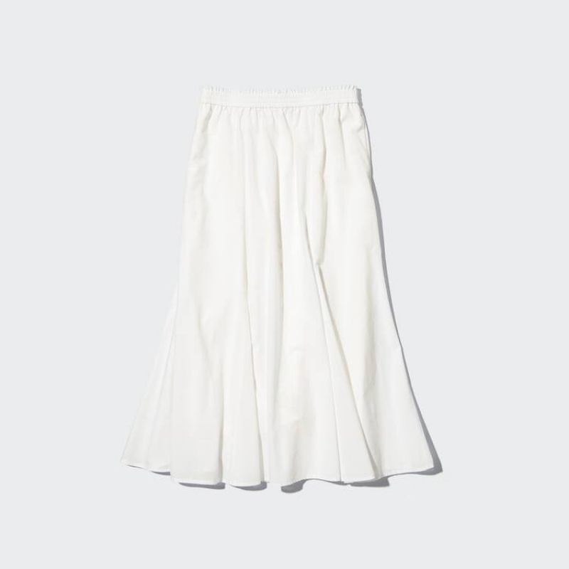 Falda Uniqlo Long Mujer Blancas | 2094FGUAK