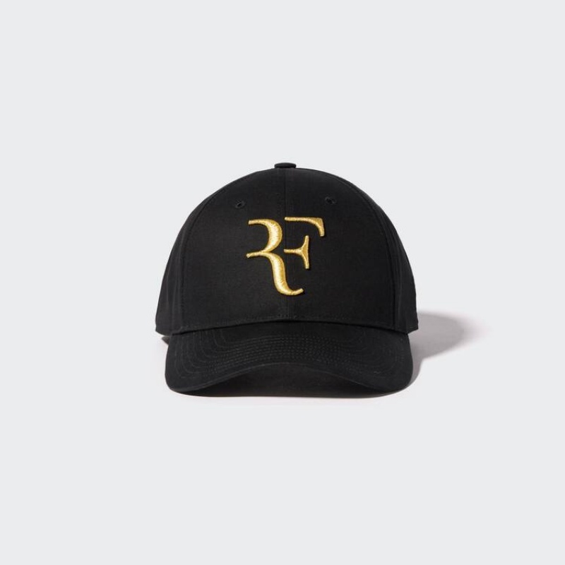 Gorras Uniqlo Roger Federer Rf Commemorative Hombre Negras | 7941CZOLW