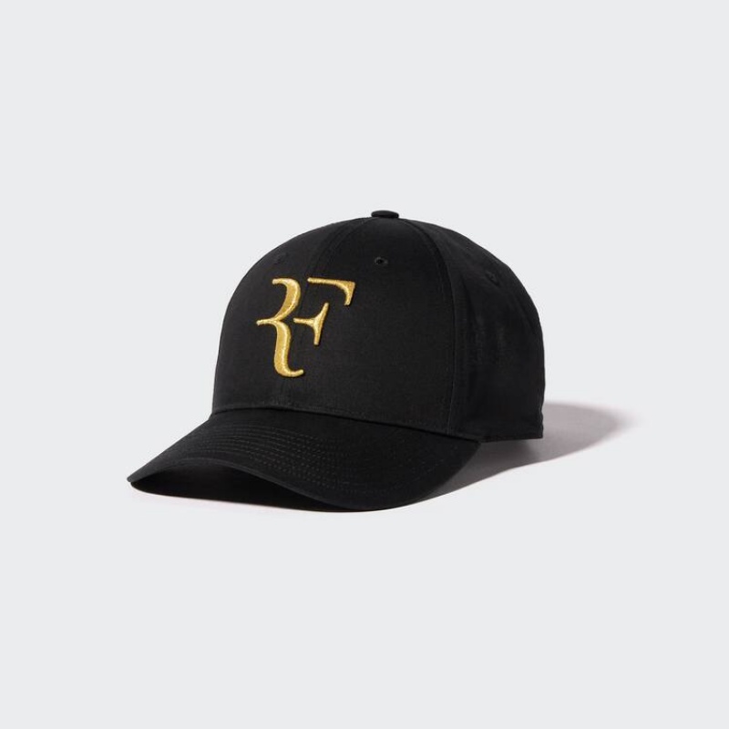 Gorras Uniqlo Roger Federer Rf Commemorative Hombre Negras | 7941CZOLW