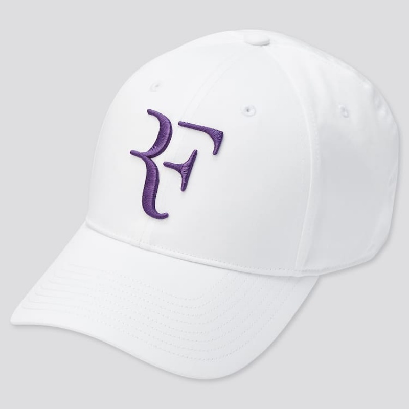 Gorras Uniqlo Roger Federer Rf Us 2021 (2021 Season) Hombre Blancas | 2384SKMFG