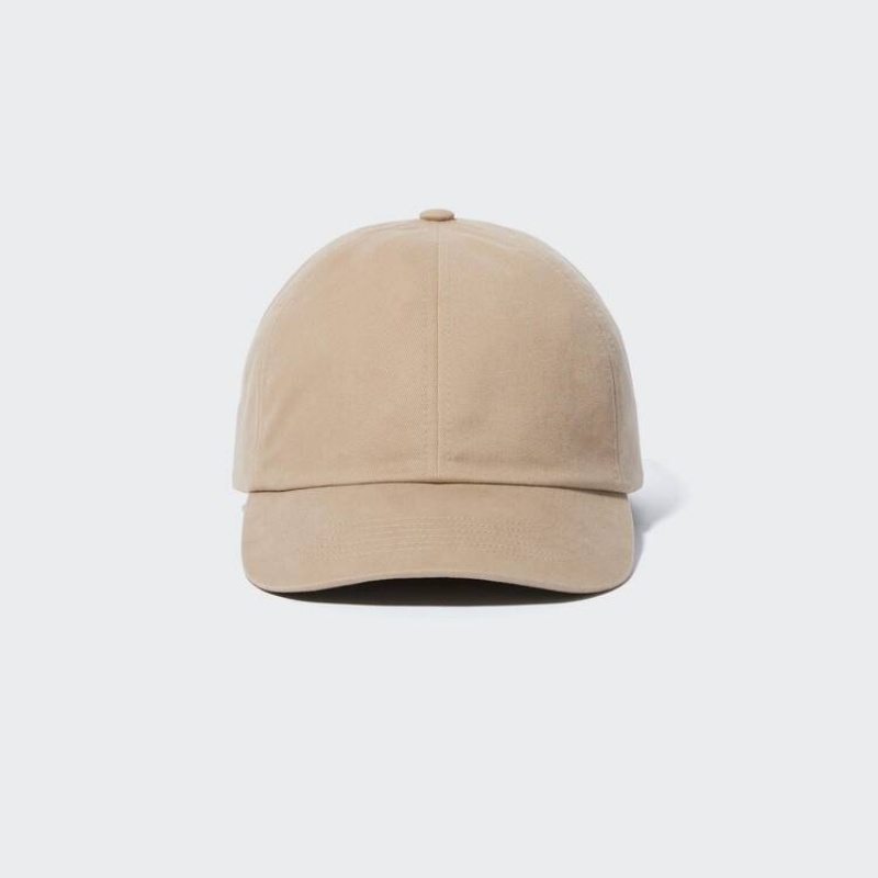 Gorras Uniqlo Twill Hombre Beige | 7092JAUVN