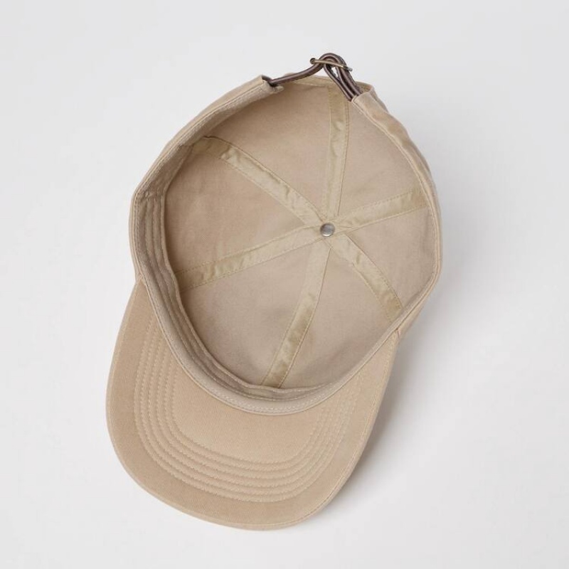 Gorras Uniqlo Twill Hombre Beige | 7092JAUVN