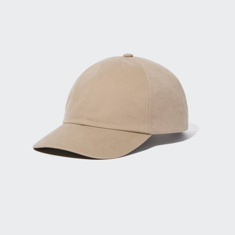 Gorras Uniqlo Twill Hombre Beige | 7092JAUVN