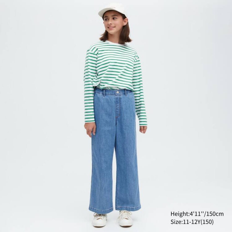 Jeans Uniqlo Girlsgy Niños Azules | 7286PYZIB