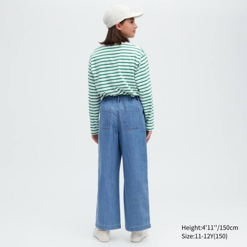 Jeans Uniqlo Girlsgy Niños Azules | 7286PYZIB