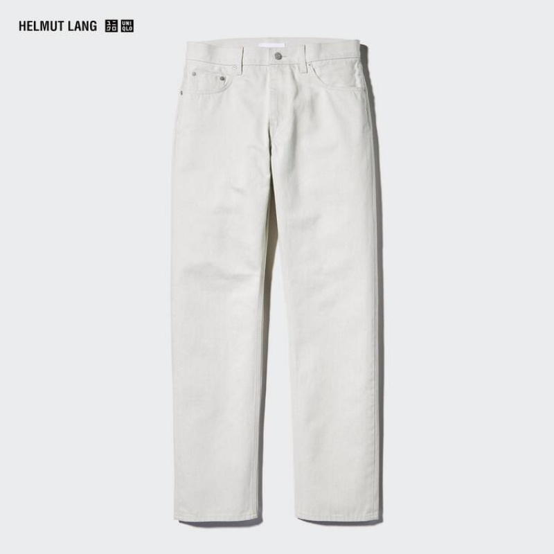 Jeans Uniqlo Helmut Lang Classic Cut Hombre Blancas | 0685TUEJB